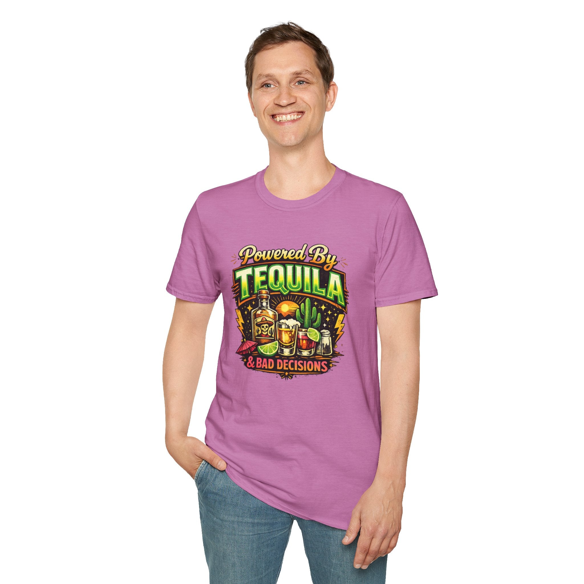 Tequila & Bad Decisions T-Shirt — Funny Bar Party Drinking Tee