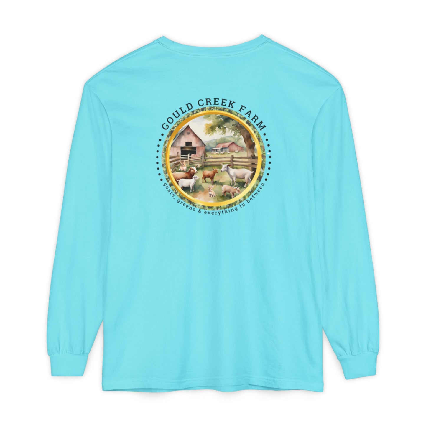 TTW Beads and Gould Creek Farm Vibrant Long Sleeve T-Shirt for Artists and Farmers