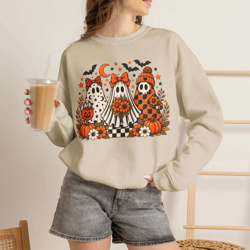 Cute Halloween Ghosts Crewneck Sweatshirt