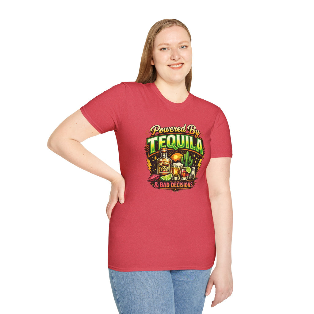 Tequila & Bad Decisions T-Shirt — Funny Bar Party Drinking Tee