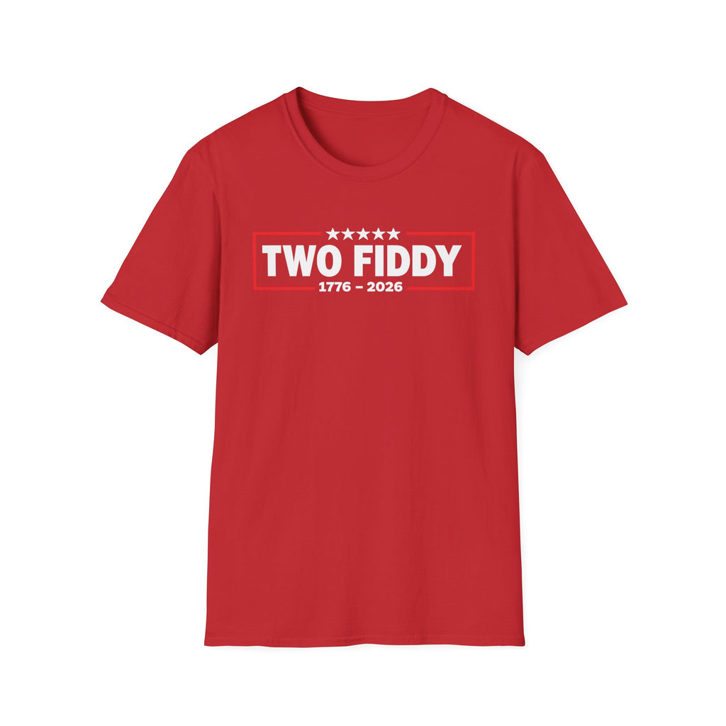 Two Fiddy 1776-2026 T-Shirt — Vintage USA Patriotic Tee