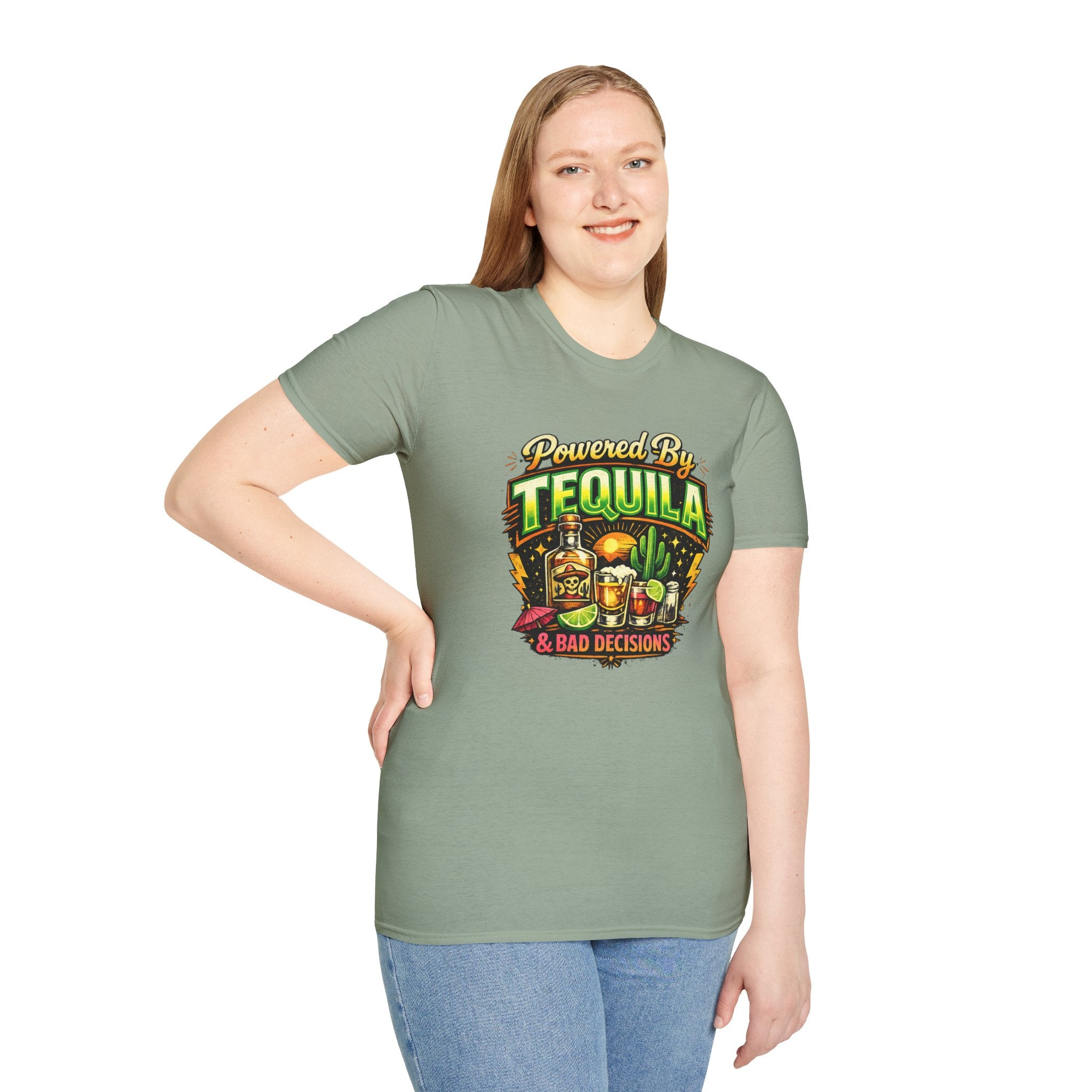 Tequila & Bad Decisions T-Shirt — Funny Bar Party Drinking Tee
