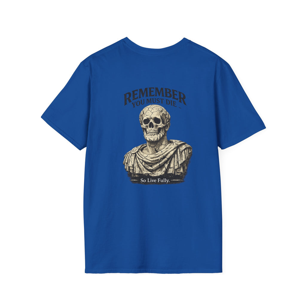 Memento Mori T-Shirt — Minimalist Latin Remembrance Tee