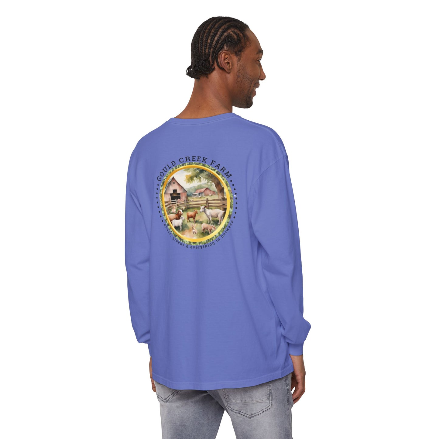 TTW Beads and Gould Creek Farm Vibrant Long Sleeve T-Shirt for Artists and Farmers