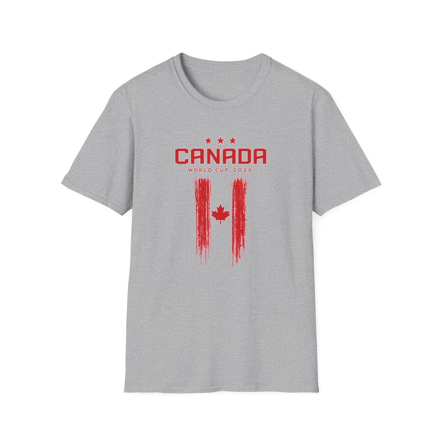 Canada World Cup 2026 T-Shirt — Distressed Maple Flag Soccer Fan Tee
