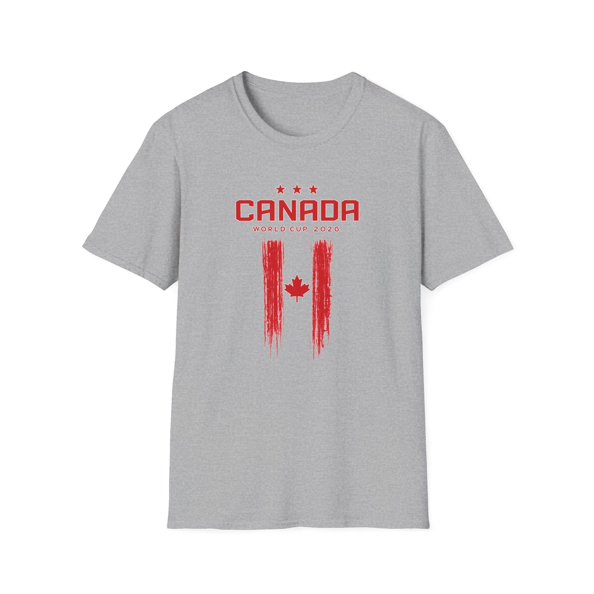 Canada World Cup 2026 T-Shirt — Distressed Maple Flag Soccer Fan Tee