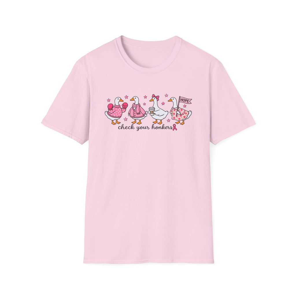 Check Your Honkers 🩷 Breast Cancer Awareness Goose Tee
