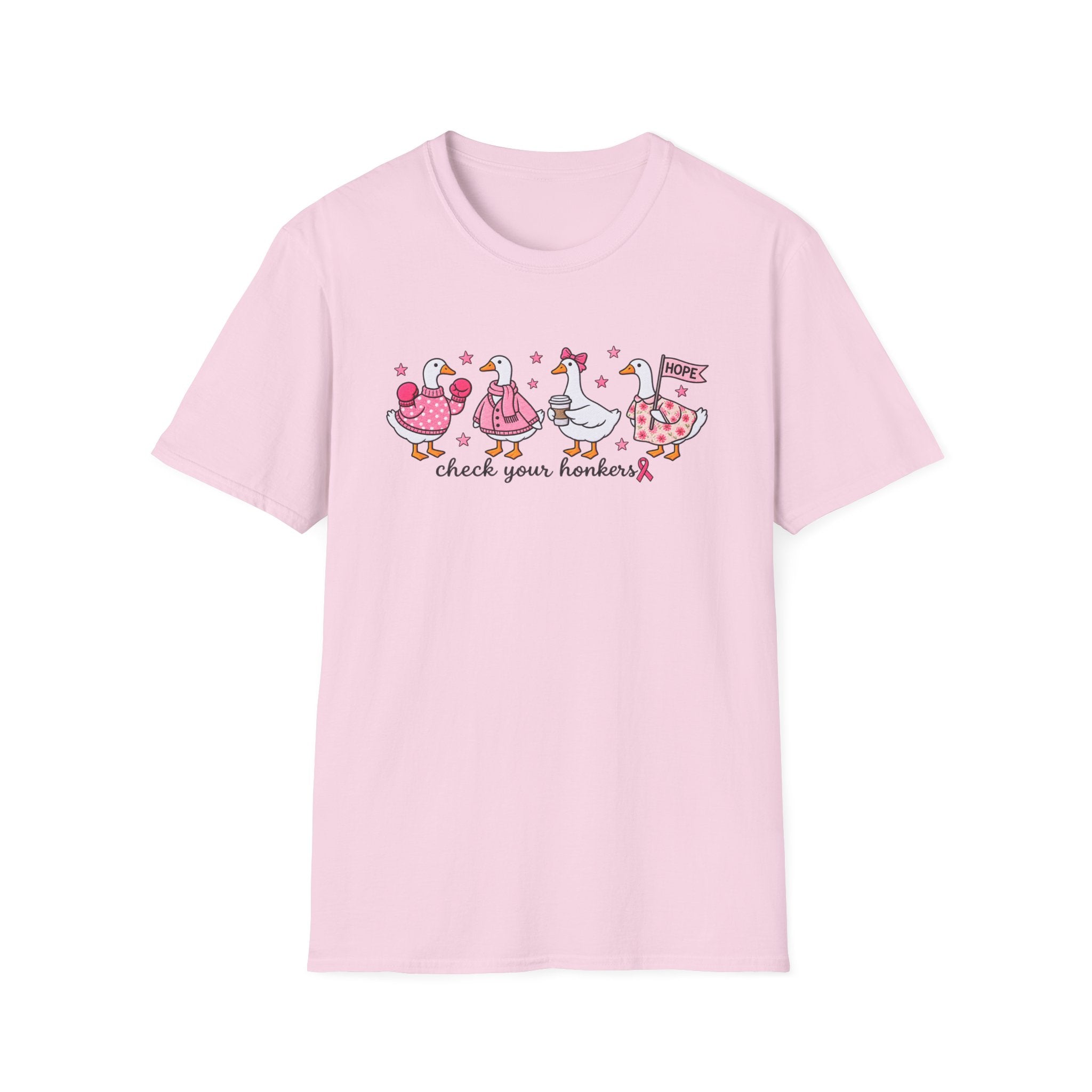 Check Your Honkers 🩷 Breast Cancer Awareness Goose Tee