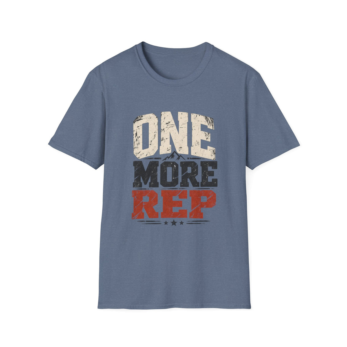 One More Rep – Vintage Workout & Fitness Graphic Tee