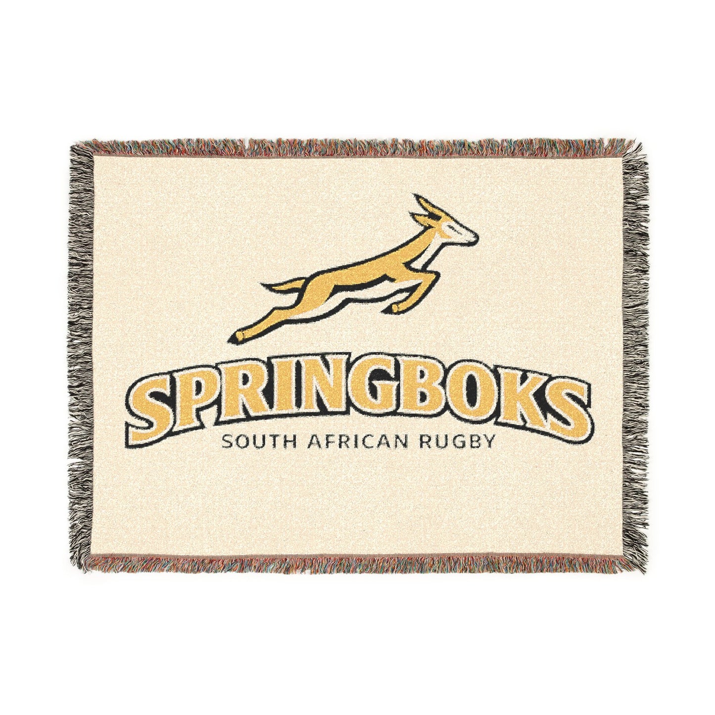 Springboks Woven Blanket – South African Rugby Throw Blanket