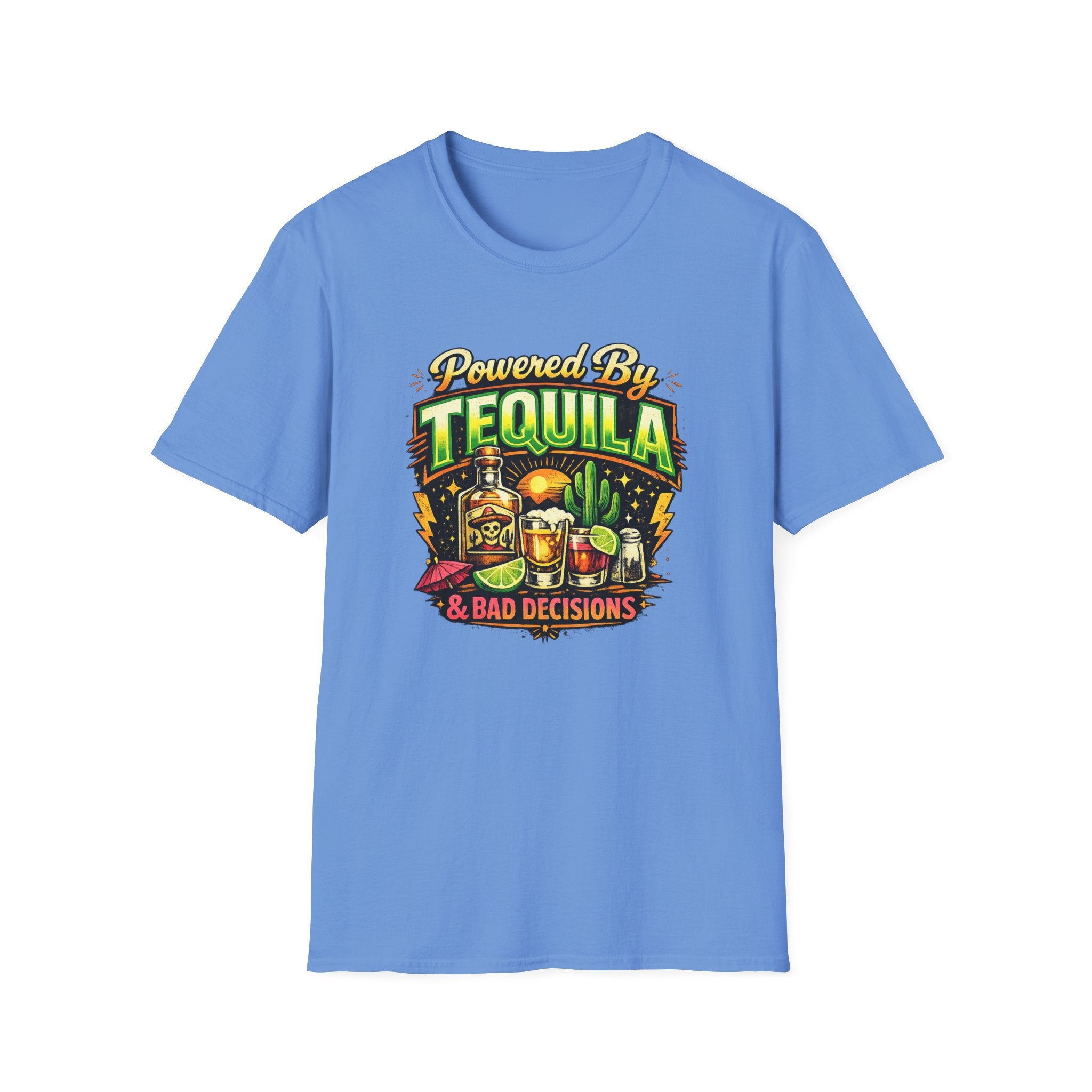 Tequila & Bad Decisions T-Shirt — Funny Bar Party Drinking Tee