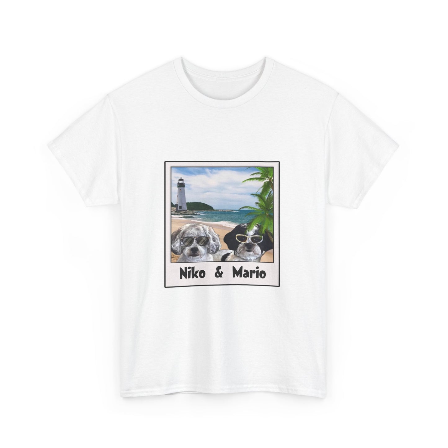 Personalized Pet Photo Tee - Unisex Heavy Cotton T-Shirt