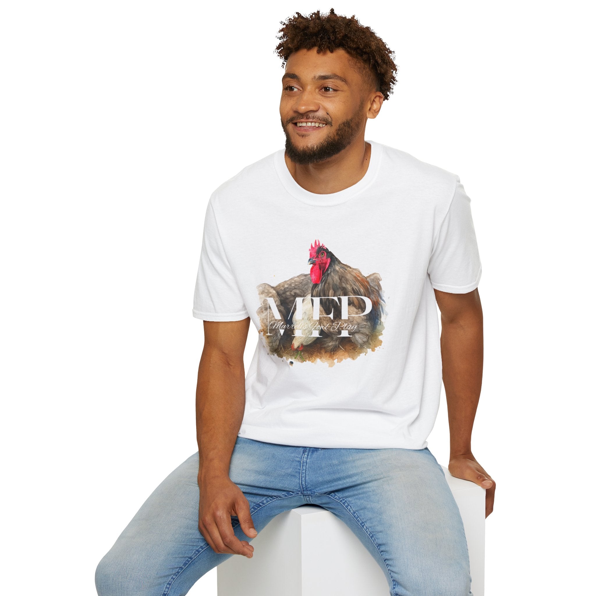 Watercolor Chicken Art T-Shirt, Animal Lover Tee, Farmhouse Style Shirt, Gift for Chicken Enthusiasts, Vintage Animal Art, Funny Farm Shirt