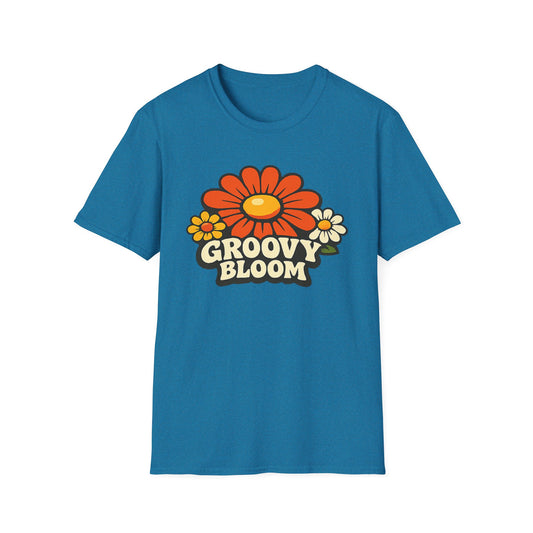 Groovy 70s Bloom T-Shirt — Retro Floral Vintage Vibe