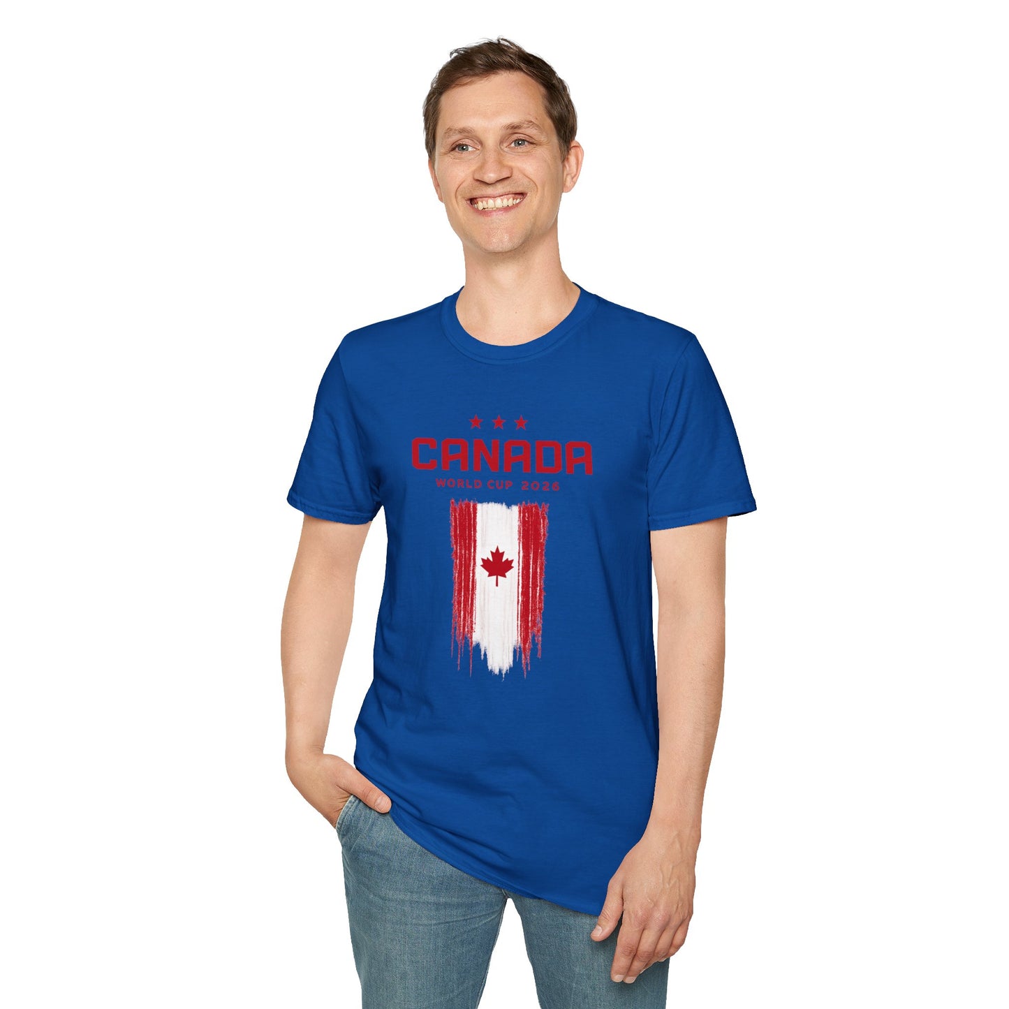 Canada World Cup 2026 T‑Shirt – Distressed Maple Flag Soccer Fan Tee