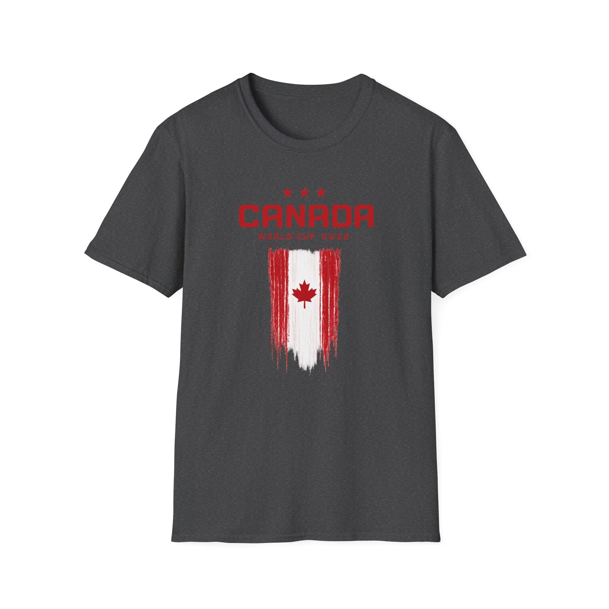 Canada World Cup 2026 T‑Shirt – Distressed Maple Flag Soccer Fan Tee