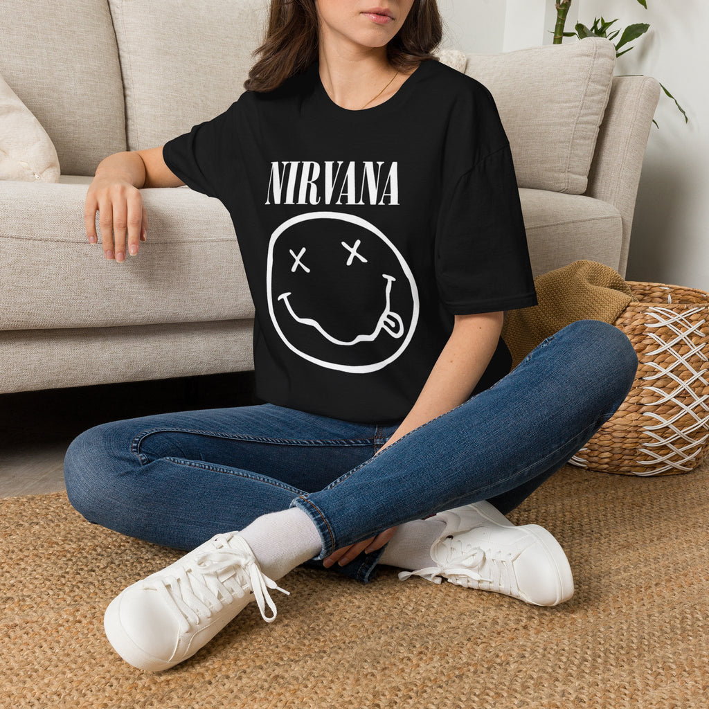 Nirvana Smiley Face Graphic T-Shirt