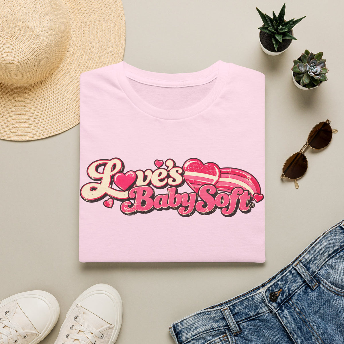 Love’s Baby Soft Vintage T-Shirt – Retro 70s & 80s Nostalgia Tee