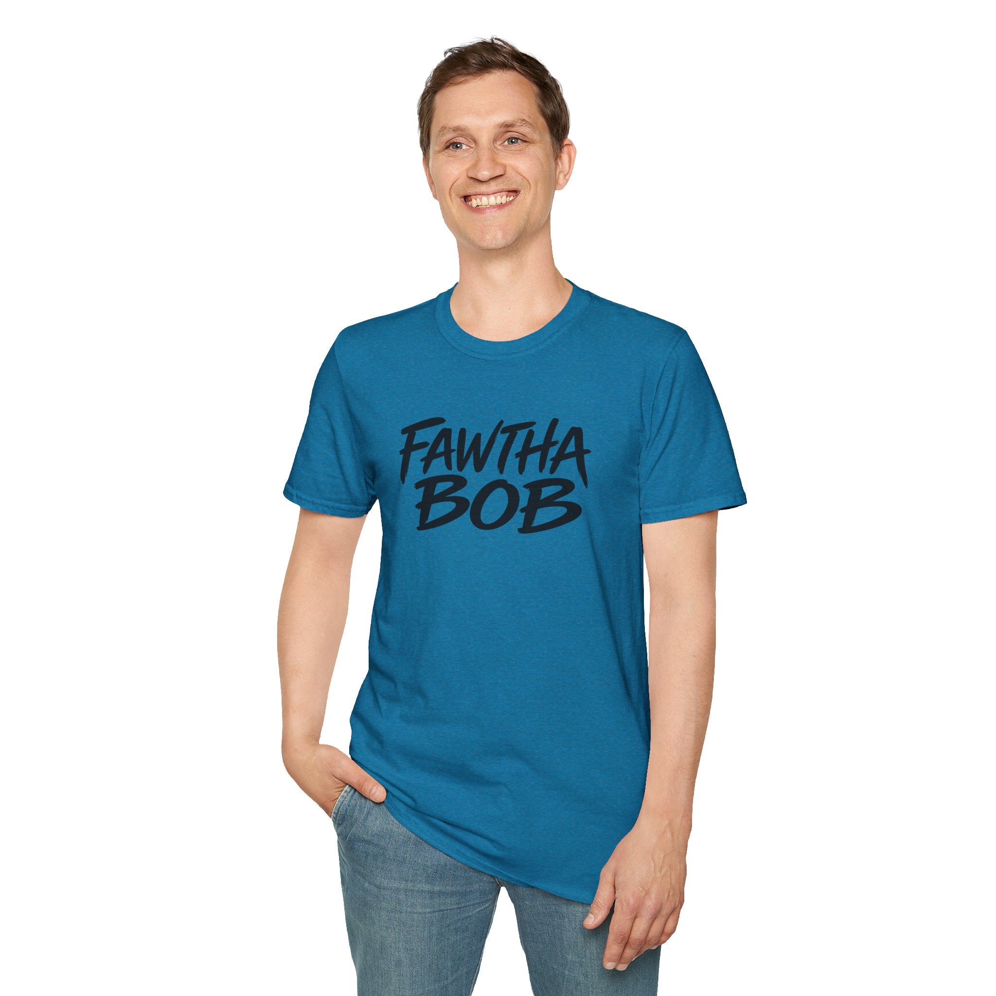 Fawtha Bob Graphic T‑Shirt — Bold Script Casual Tee
