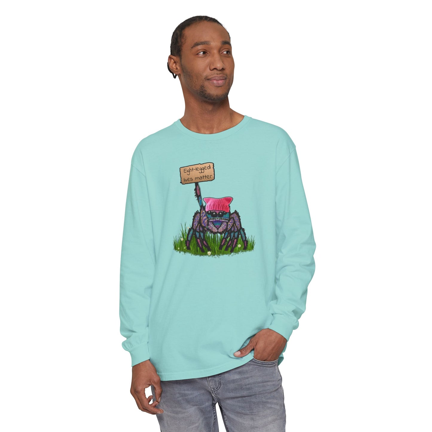 Unisex Garment-dyed Long Sleeve T-Shirt