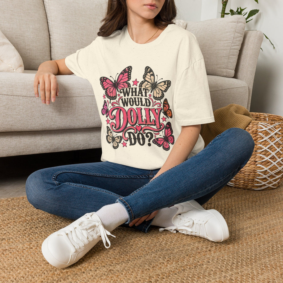What Would Dolly Do? Butterfly Graphic Tee