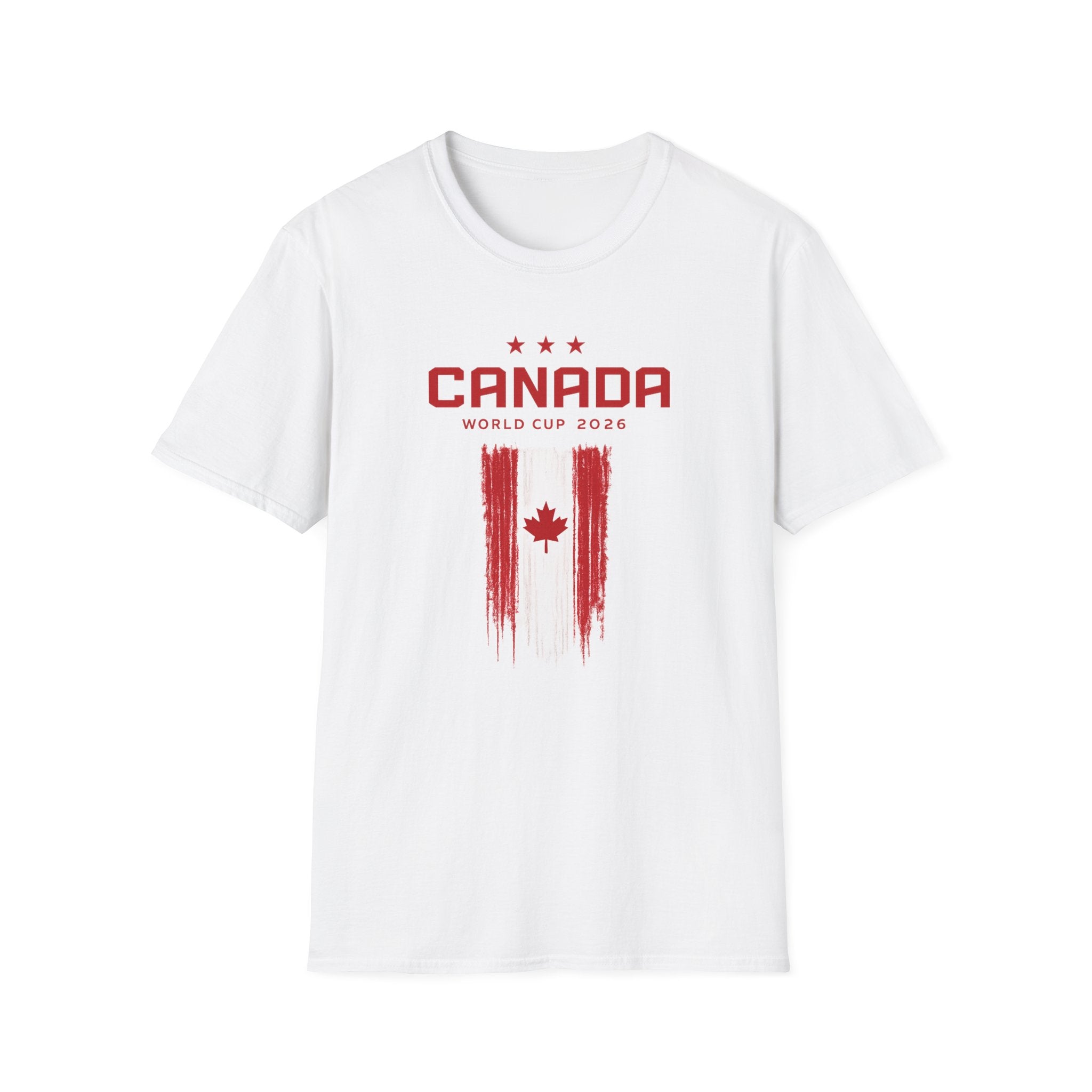 Canada World Cup 2026 T‑Shirt – Distressed Maple Flag Soccer Fan Tee