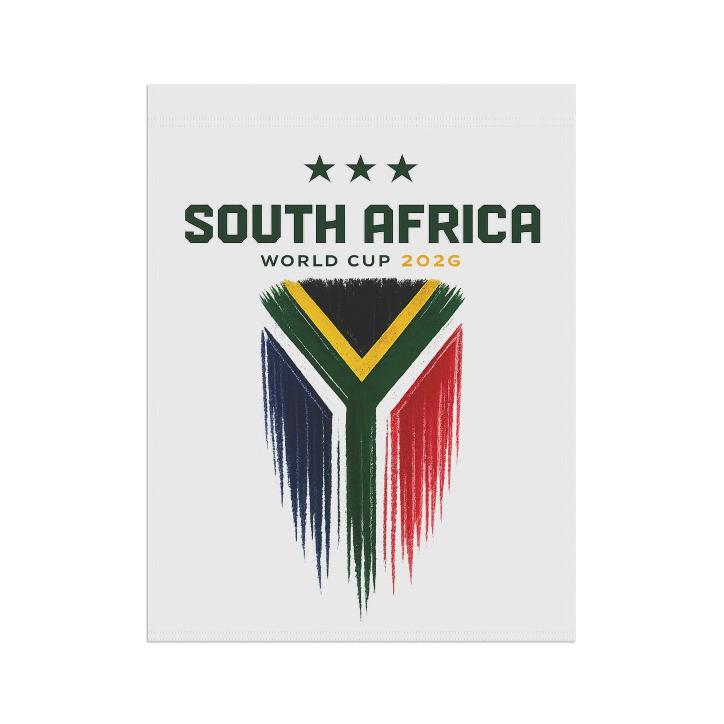 South Africa World Cup 2026 Garden Flag — Soccer Fan House Banner