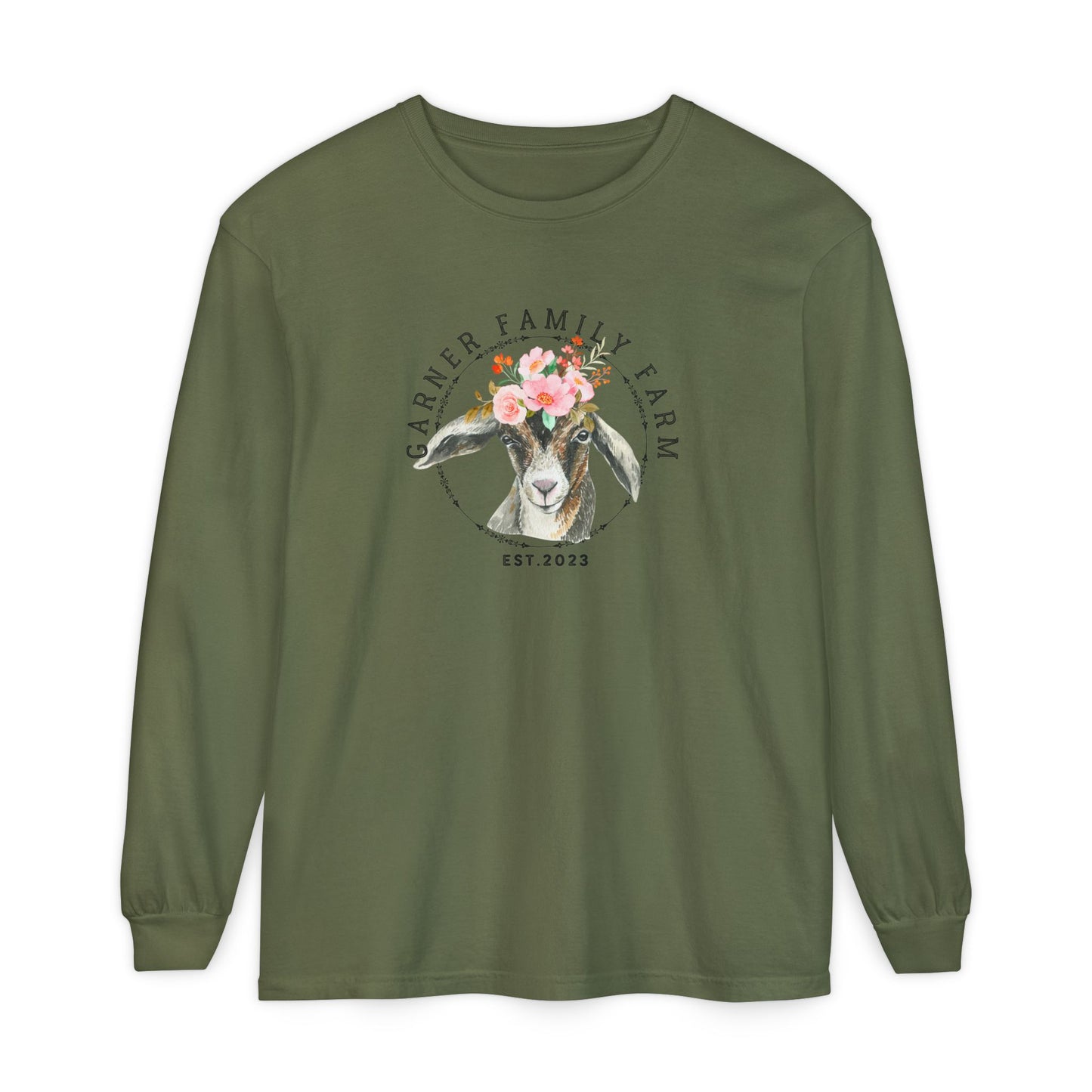 Garner Family Farm - Unisex Garment-dyed Long Sleeve T-Shirt