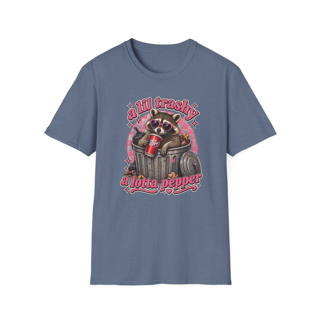 A Lil Trashy, A Lotta Pepper Raccoon Tee 🦝🥤