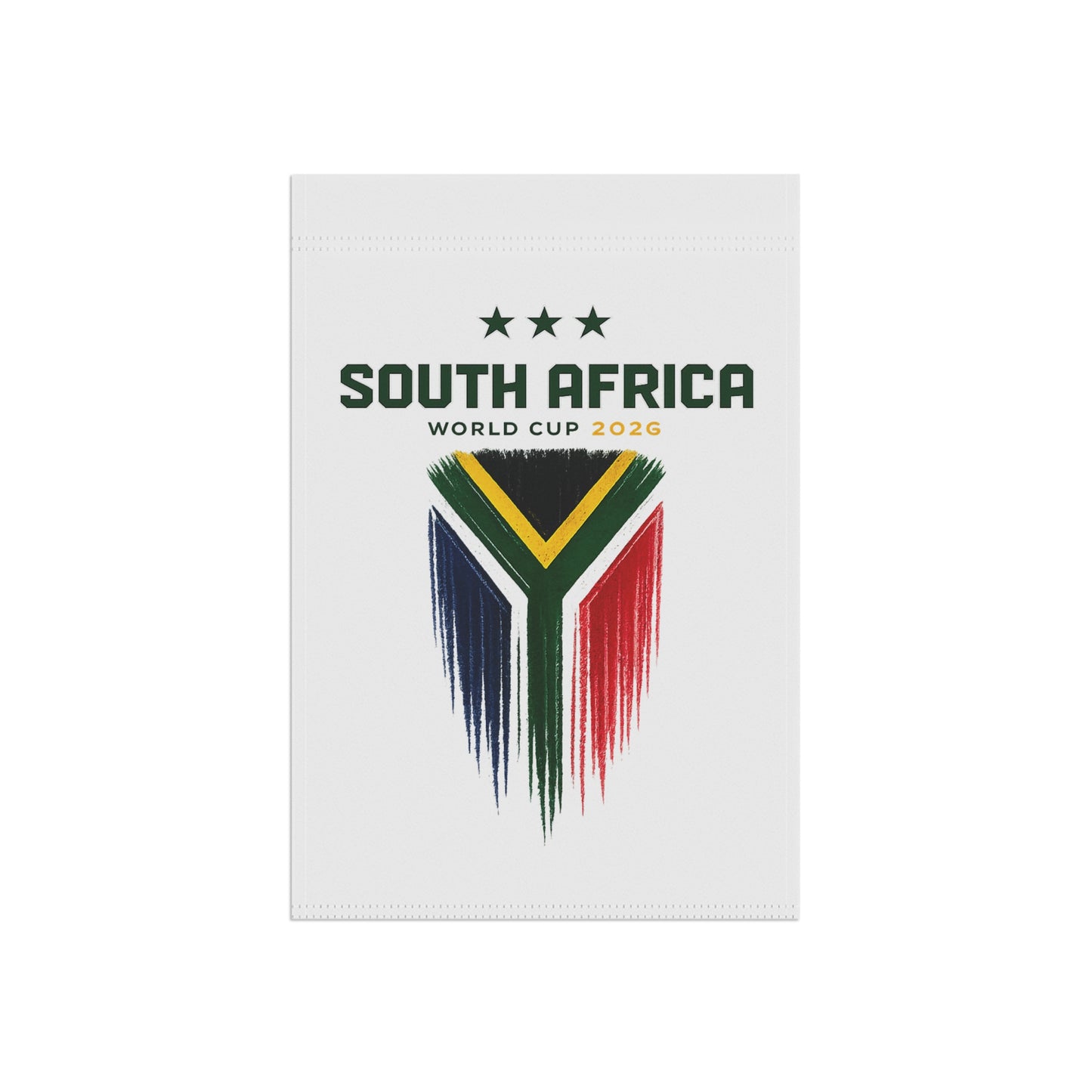 South Africa World Cup 2026 Garden Flag — Soccer Fan House Banner