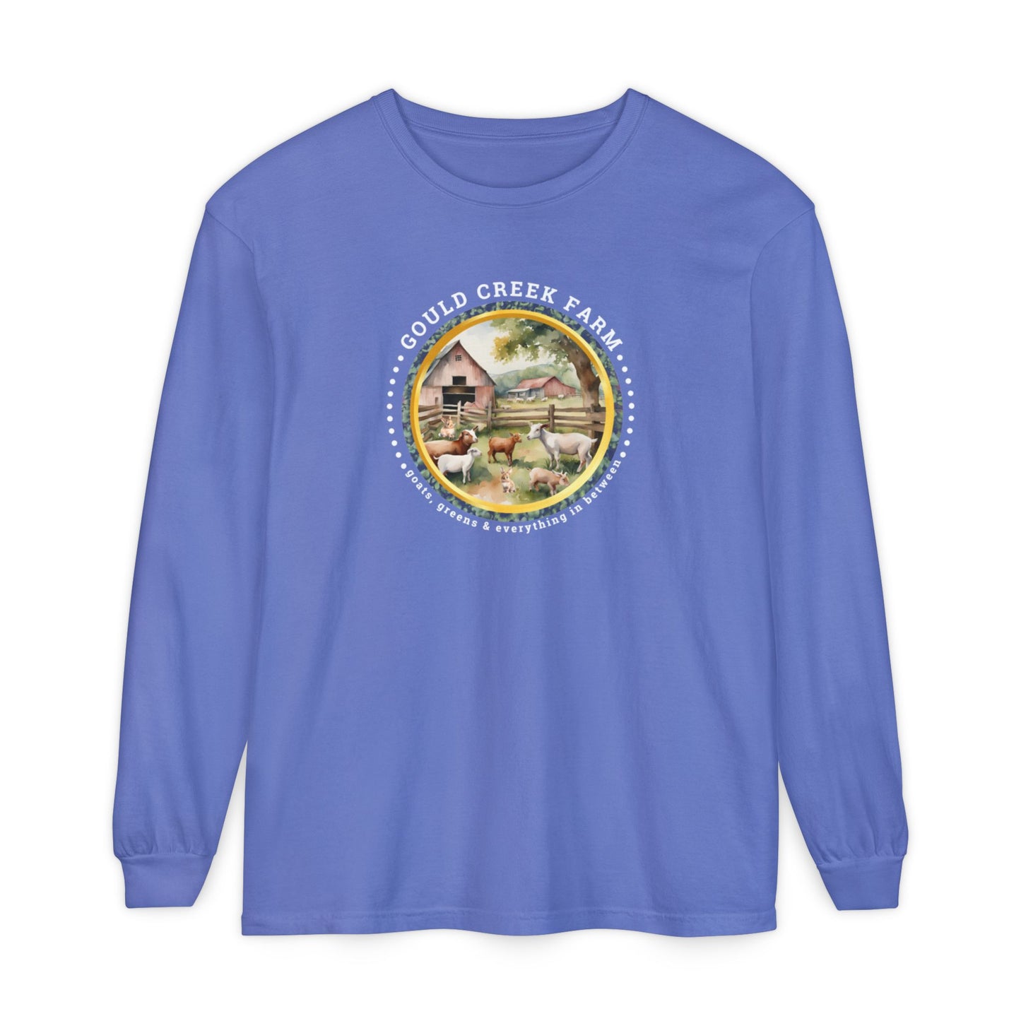 Gould Creek Farm - Unisex Garment-dyed Long Sleeve T-Shirt