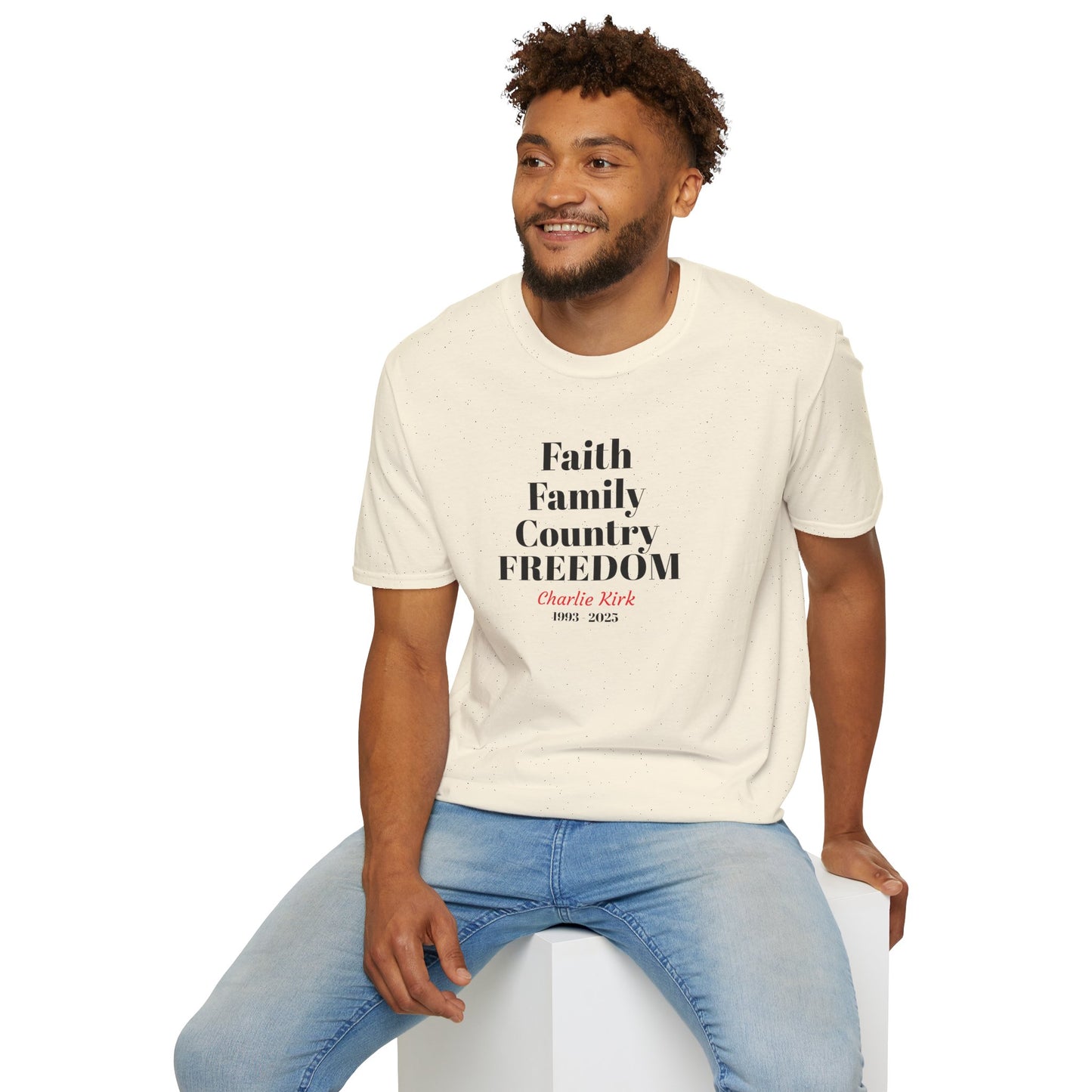 Charlie Kirk Faith Family Country Freedom Unisex T-Shirt
