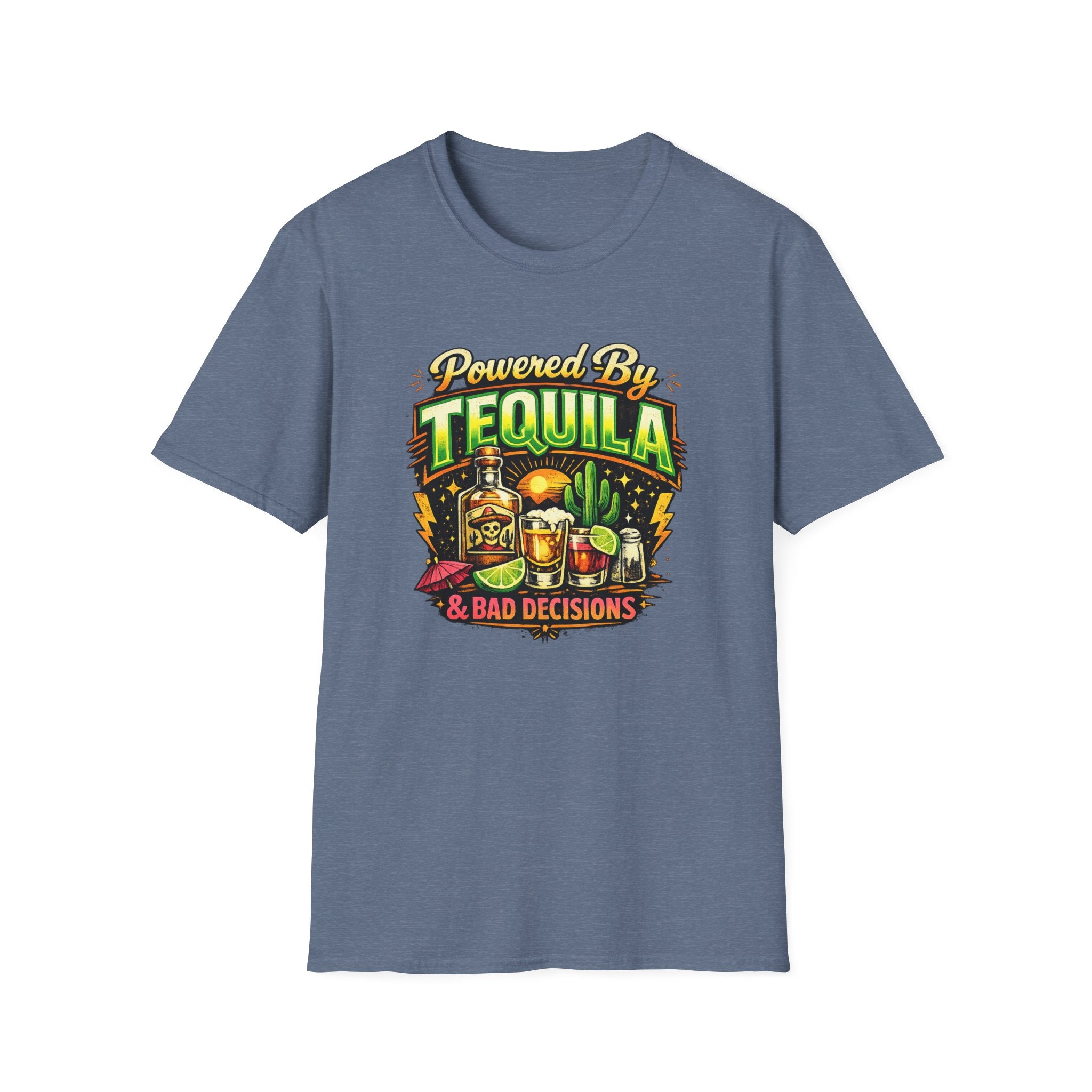 Tequila & Bad Decisions T-Shirt — Funny Bar Party Drinking Tee
