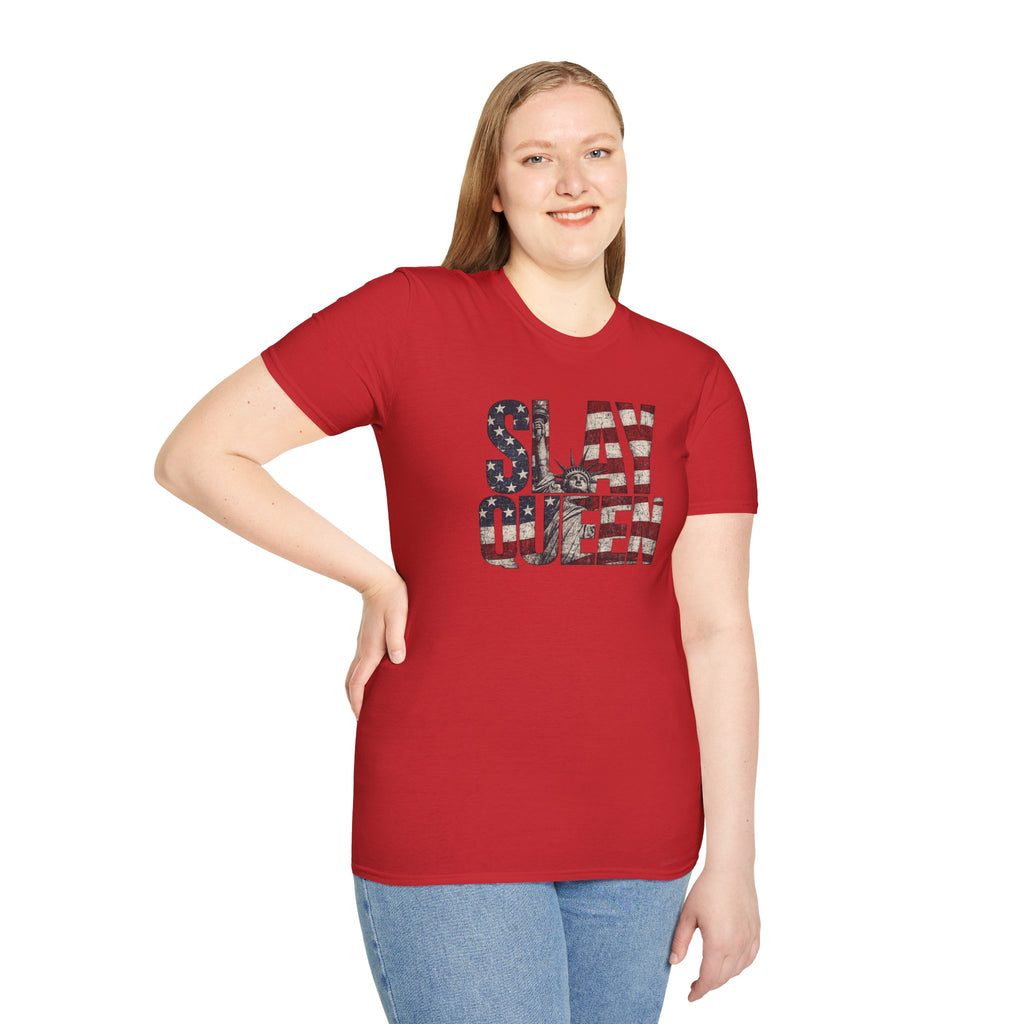 Slay Queen American Flag T-Shirt